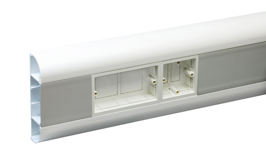 Univolt Trunking Mini Trunking Internal Angle White 16mm X 16mm